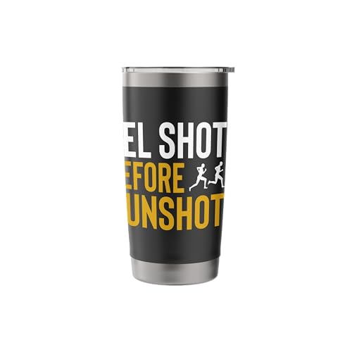 Gel Shots Before Gunshots Half Marathon 13.1 Runner Stainless Steel Insulated Tumbler