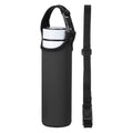 uxcell 2pcs Neoprene Water Bottle Sleeve, 15.5-20oz Insulated Water Glass Bottle Carrier Bag Collapsible Drink Bottle Sleeve Cover Holder with 2 Straps, Black - color: Black