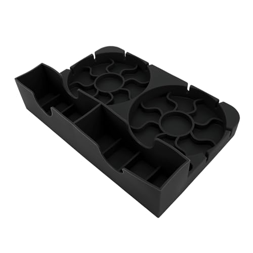 Water Bottle Drying Rack Non Slip Base Silicone Bottle Dryer Stand for Home Office (Black) - color: Black