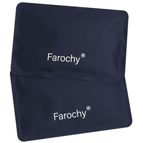 Reusable Ice Packs for Lunch Boxes, 2Pcs Soft Ice Packs for Cooler Gel Pack - color: Navy