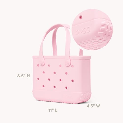 BOGG BAG Bitty Small Tote – 11” x 8.5” x 4.5” – Essential Bags for Beach, Pool, Boat, Sports, Tailgating, Cruise, Travel - color: Powder Puff
