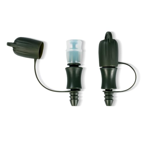 Hydration Bladder Bite Valve Replacement Mouthpiece Fit for Any Water Backpack and Most Brands, with Manual Switch Valve - color: 2 Pack on-off green
