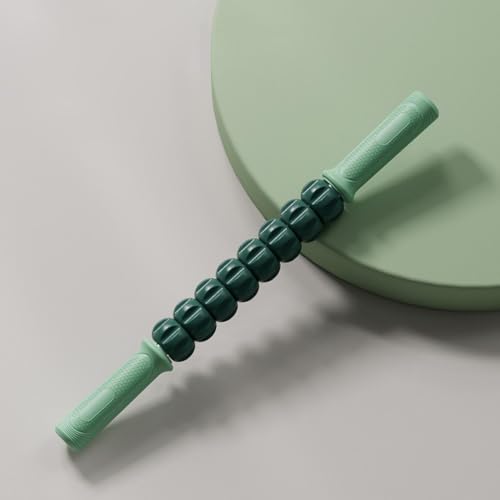 Massage Roller, Multi-Functional Body Massager, Leg Roller Stick - color: Green