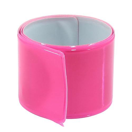12 Pcs Reflective Snap Bands High Visibility Reflectors for Night Cycling, Jogging, and Working - color: Pink、Purple