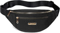 Fanny Pack Waist Pack for Women, Fashion Waist Bag with Adjustable Strap for Travel Sports Running black - color: black