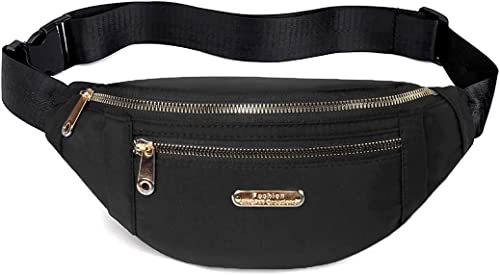 Fanny Pack Waist Pack for Women, Fashion Waist Bag with Adjustable Strap for Travel Sports Running black - color: black