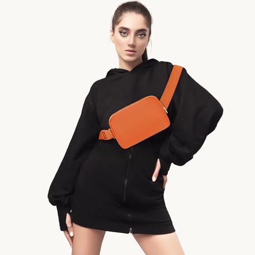 Waist Belt Bag Fashion Fanny Women and Men Gift Waist Pack With Adjustable Strap For Travel Running Hiking Walking Orange - color: Orange Fanny Pack