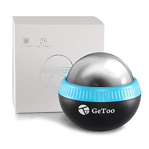 Cryosphere Cold Massage Roller Ball - 2.8 Inch Ice Massage Ball for Deep Tissue, 6 Hours Cold Therapy, Detachable Rolling Ball, Blue and Black