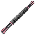 Muscle Roller Massage Roller Stick- Deep Tissue Fascia Blaster for Myofascial Pain Relief, Lymphatic Drainage & Body Sculpting, Handheld Physical Therapy & Recovery Tool (Pink Black - color: Pink Black