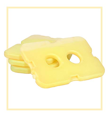 Healthy Packers Ice Packs for Lunch Boxes, Slim Cooler Ice Packs - color: Yellow (4 Pack)