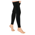 Ktinnead 20-30mmHg Thigh High Compression Socks for Women Men, Footless - color: Black, size: 3X-Large