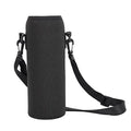Water Bottle Carrier Bag, Single-layer sports1000ml 34oz Neoprene Bottle Sleeve with Adjustable Sling Strap, for Stainless Steel Bottles, Glass Bottles, Plastic Water(black)