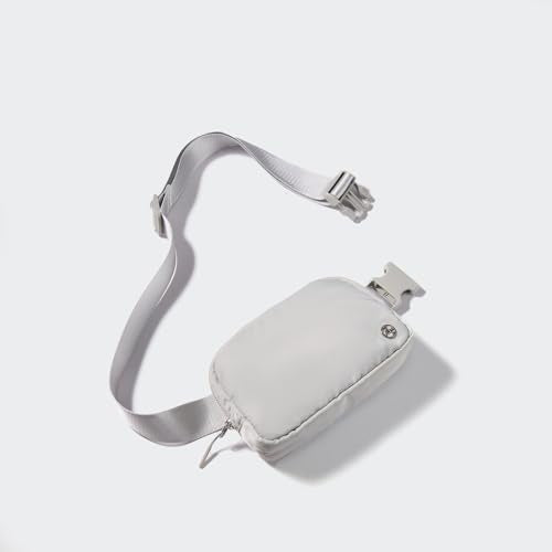 Pander Unisex Belt Bag Fanny Pack for Women with Adjustable Strap, Small Waist Pouch for Workout Running Traveling Hiking - color: Seal Grey