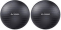 Trideer Yoga Ball for Exercise, Pregnancy, Exercise Ball, Pump Included - color: Black, size: XXL (31-33ines / 78-85cm) (Pack of 2)