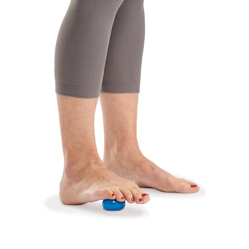 OPTP Mini Balls – Vinyl Air-Filled Self-Massage Ball Set of 2, Blue, 1.5"