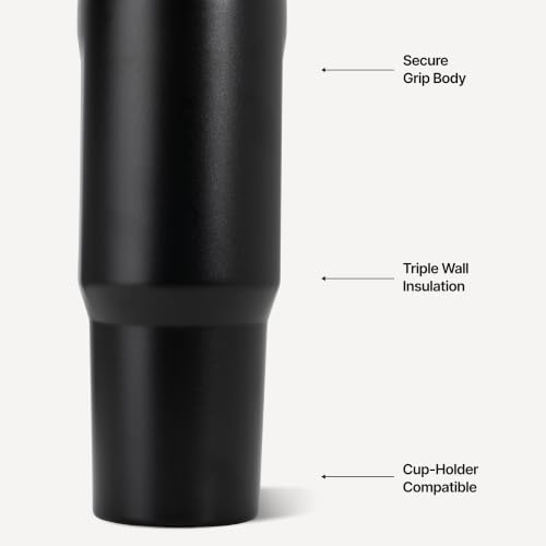 HydroJug Sport 32 oz Insulated Stainless Steel Water Bottle, Black - color: Black, size: 32 Ounces