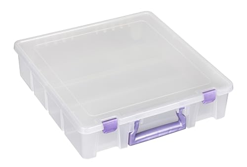 ArtBin Essentials 12 x 12 One-Compartment Craft Box, Clear - color: Purple