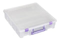ArtBin Essentials 12 x 12 One-Compartment Craft Box, Clear - color: Purple