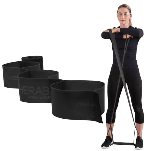 THERABAND CLX Resistance Band with Loops, 5-Foot Band - color: Level 5 / Special Heavy - Black
