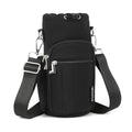 Rueesh Water Bottle Holder Bag with Adjustable Strap - color: Black
