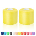 Pre Wrap Athletic Tape 2 Pack, 2.76 Inch x 30 Yards Foam Underwrap, Yellow - color: Yellow