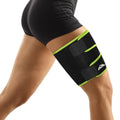 supregear Thigh Wrap Support, Hamstring Quad Wrap, M - color: Black + Grass Green, size: M