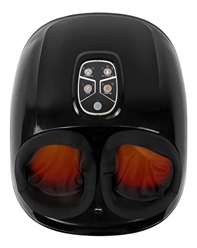 Daiwa Felicity Reflexology Foot Massager – Shiatsu Foot Massager with Heat, Kneading Rollers & Air Compression, 6 Intensity Levels, 2 Heat Settings, Automatic Programs, Deep Tissue Foot Massage