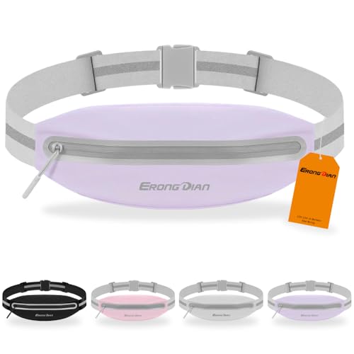 Slim Running Fanny Pack, Water Resistant Running Belts, Purple - color: 04 - Light Purple