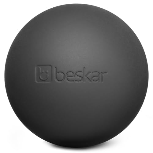 Massage Lacrosse Ball for Myofascial Release, Trigger Point Therapy - color: Black