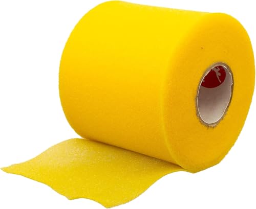 Cramer Tape Underwrap, Single Roll, Yellow, Non-Latex Pre Wrap to Protect Skin from Irritation and Discomfort Caused by Athletic Tape, Tearable Sports Wrap, Non-Adhesive, 2.75" x 21 Yards - color: Yellow