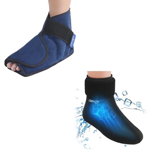 NEWGO Bundle of Foot Ice Pack and Formfitting Sock Achilles Tendon