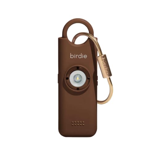 She’s Birdie 3.0 New Version – The Original Personal Safety Alarm for Women by Women–Loud Siren, Flash Light and Rechargeable Battery in a Variety of Colors (Espresso) - color: Espresso