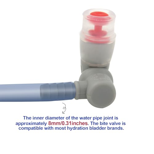 Hydration Bags Bite Valve Mouthpiece Replacement Bite Valve Replacement - style: 2 Pack mouthpiece replacement(White)