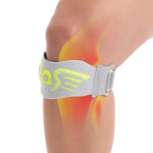 aoFIT 2 Pack Patella Knee Strap Band for Knee Pain Knee Support Patellar Stabilizer Braces Tendon Ergonomic Silicone Pad adjustable Compression for Running Jumping Squats Basketball All Activities