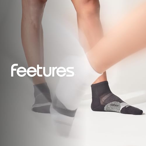 Feetures Elite Light Cushion Quarter Sock - color: New Black (1 Pair ), size: Medium