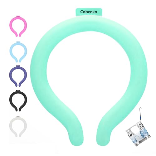 Neck Cooling Tube with Insulated Bag, Reusable PCM Ice Ring, Neck Cooler - color: Green