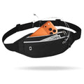 Fanny Packs for Women Men,Travel Money Pouch,Adjustable Running Belt,Black - color: Black