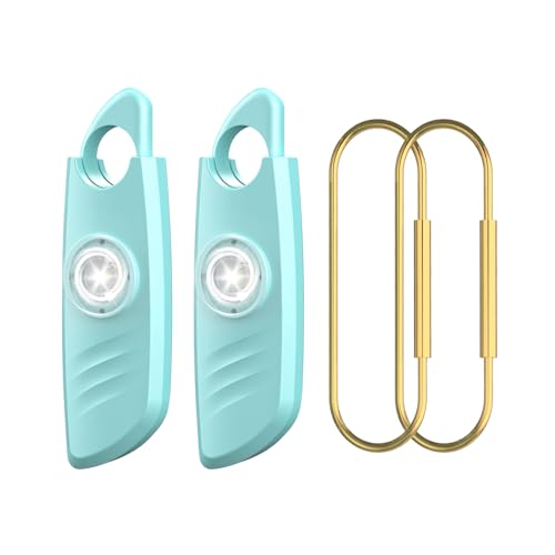 Safe Sound Personal Alarm, 2 Pack 140db Siren, Strobe Light Key Chain, Safety Devices for Women, Men, Children, Elderly