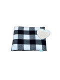 HOME COMFORT Black Plaid Regular Therapeutic Microwavable Heating & Cooling Pad – Natural Rice Pack (10x7 inches) - color: Black