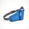 Waterproof Hydration Belt Waist Pack with Water Bottle Holder, Adjustable Running Fanny Pack for Hiking, Walking, Cycling & Outdoor Sports (蓝色) - color: Blue