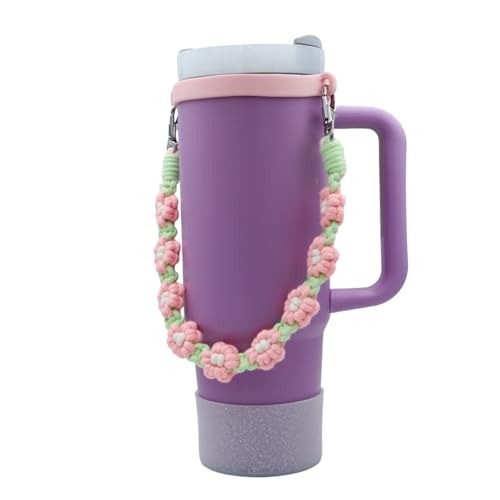 Outman Sport Water Bottle Handle Strap Holder Sling Cup Handle - color: Daisy Pink