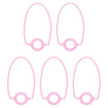 PATIKIL Silicone Water Bottle Lanyard, Reusable Tumbler Strap Water Bottle Handle Holder with Strap for Beverage Carry Traveling Take Out - color: Pink