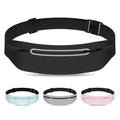Running Belt for Men Women Waterproof Reflective Fanny Packs - color: Black