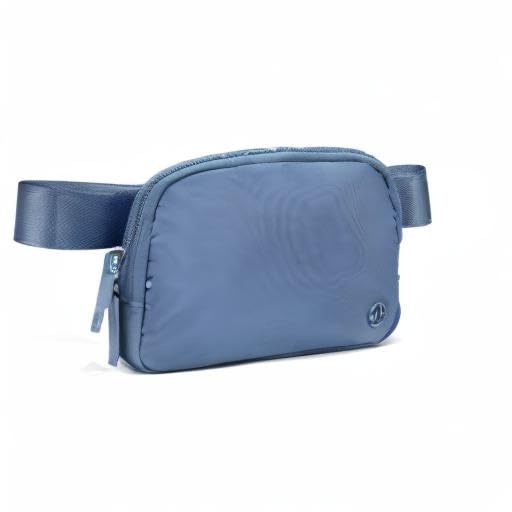 Pander Nylon Fanny Pack for Women, Two-Way Zipper Crossbody Bag - color: Indigo Blue