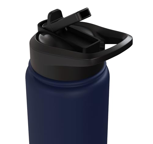 Taekwondo, Karate, Martial Arts, Boys Kids Men, Karate Kick Stainless Steel Insulated Water Bottle - color: Navy Blue