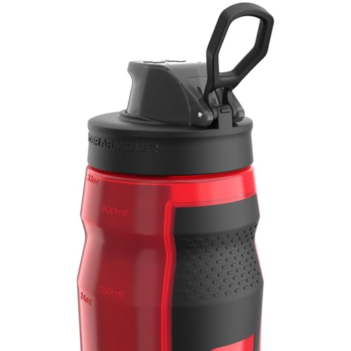 Under Armour 32oz Playmaker Squeeze Water Bottle - color: Red
