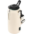 Beautyflier Neoprene Water Bottle Sleeve Insulator Cooler, Compatible with Nalgene Water Bottle 32 OZ, with Adjustable Shoulder Strap for Hydro Flask Wide Mouth Bottle 32oz, etc. (Beige) - color: Beige