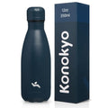 Konokyo 12 oz Insulated Stainless Steel Water Bottle, Navy Blue - color: Navy Blue, size: 12 Ounces
