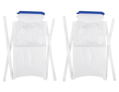 Comfortable Reusable Medical Large Ice Bags, Refillable Ice Packs with 4 Adjustable Ties for Cold Therapy, Muscle Pain Relief and Ankle, Knee, Neck, Shoulder Injuries (2 Pack)