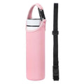 uxcell 2pcs Neoprene Water Bottle Sleeve, 15.5-20oz Insulated Water Glass Bottle Carrier Bag Collapsible Drink Bottle Sleeve Cover Holder with 2 Straps, Pink - color: Pink